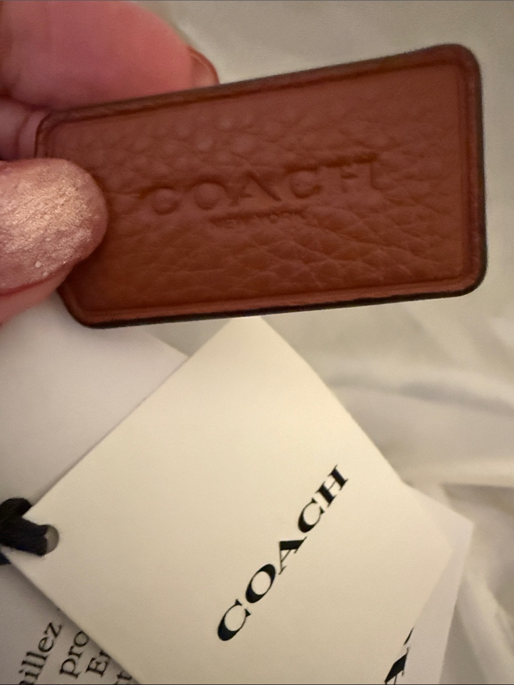 ♥️Coach NWT Laurel Russet Brown Woven Straw Shoulder Bag with Charms - Picture 8 of 11